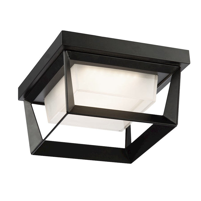 Artcraft Waterbury 12W LED Outdoor Flush Mount Black/Frosted