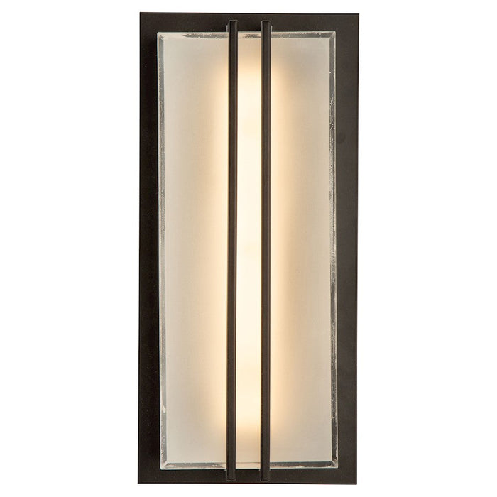 Artcraft Sausalito 15W LED 9190 Outdoor Wall Light, Black/Frosted