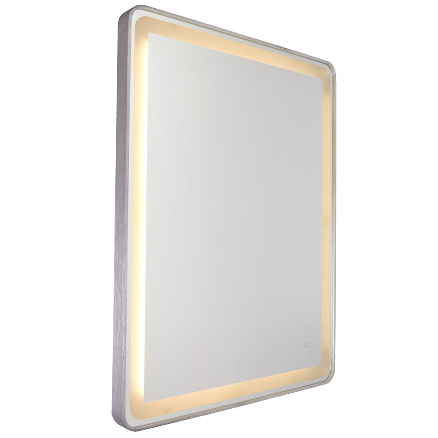 Artcraft Reflections 1 Light 32" Mirror, Brushed Aluminum - AM301