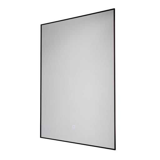 Artcraft Reflections Oval 24" Integrated LED Wall Mirror, Matte Black - AM326