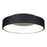 Artcraft Lazio 18" Round Integrated LED Flush Mount, Black - BT2010BK