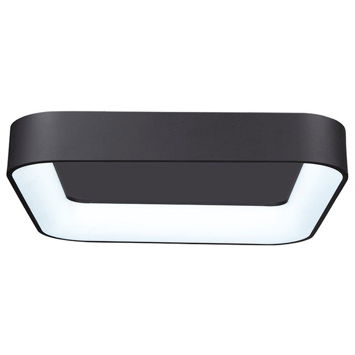 Artcraft Lazio 18" Square Integrated LED Flush Mount, Black - BT2020BK