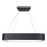 Artcraft Lazio 24" Integrated Square LED Chandelier, Black