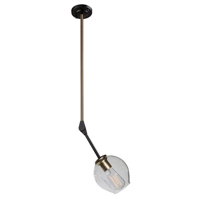 Artcraft Organic 1 Light 12" Pendant, Vintage Brass - JA14020VB