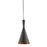 Artcraft Connecticut 1 Light 15" Pendant, Matte Black & Copper - JA800