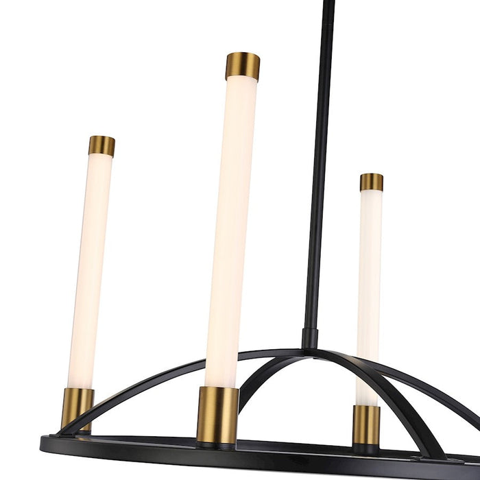 Artcraft Infiniti Integrated LED Chandelier, Black/Brass