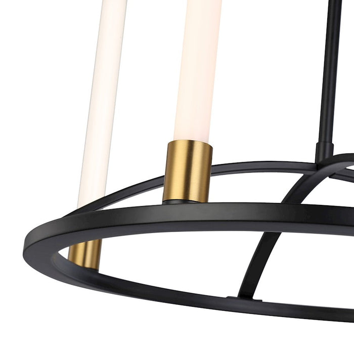 Artcraft Infiniti Integrated LED Chandelier, Black/Brass