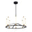 Artcraft Infiniti 8-Light Integrated LED Chandelier, Black/Brass - SC13088BB