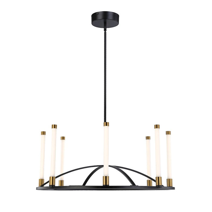 Artcraft Infiniti Integrated LED Chandelier, Black/Brass