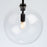 Artcraft Pinpoint Pendant, Black/Clear