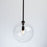 Artcraft Pinpoint Pendant, Black/Clear