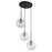 Artcraft Pinpoint 3 Light Pendant, Black/Clear - SC13193BK