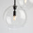 Artcraft Pinpoint Pendant, Black/Clear