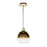 Artcraft Morning Mist 1 Light Pendant, Gold/Clear - SC13281GD