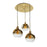 Artcraft Morning Mist 3 Light Pendant, Gold/Clear - SC13283GD