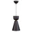 Artcraft Tempo 1 Light Pendant, Matte Black/Brass/Gold