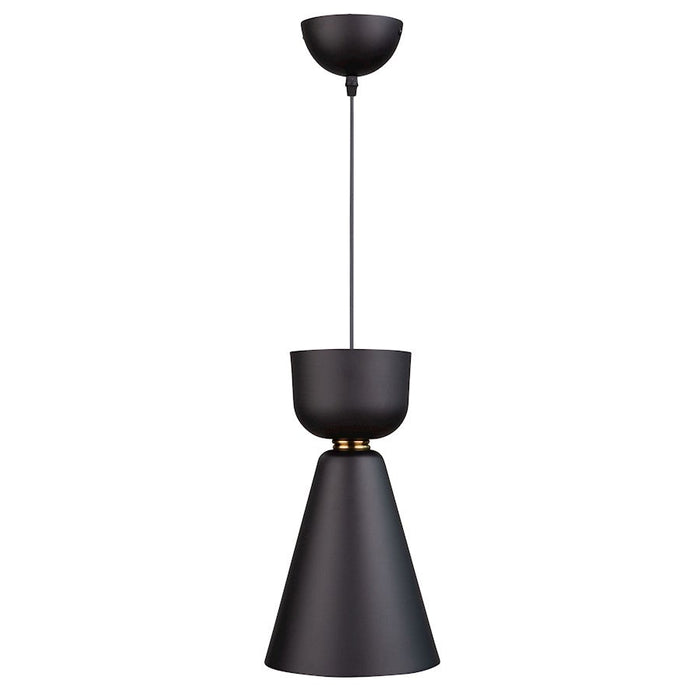 Artcraft Tempo 1 Light Pendant, Matte Black/Brass/Gold