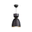 Artcraft Tempo 1 Light Pendant, Matte Black/Brass/Gold - SC13291BK