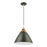 Artcraft Tote 1 Light 14" Pendant, Black/Black - SC13320BK