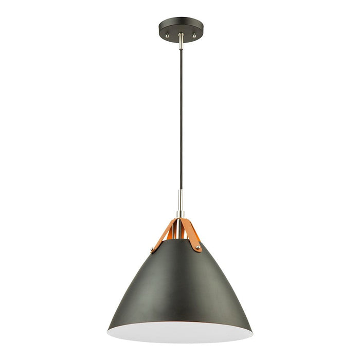 Artcraft Tote 1 Light 14" Pendant, Black/Black - SC13320BK