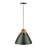 Artcraft Tote 1 Light Pendant, Black/Black