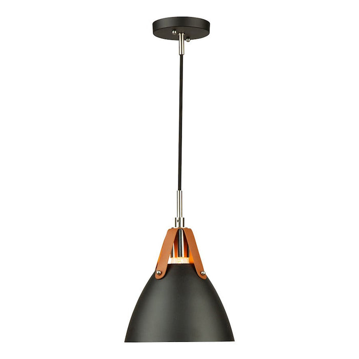 Artcraft Tote 1 Light Pendant, Black/Black