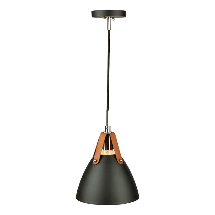 Artcraft Tote 1 Light Pendant, Black/Black