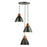 Artcraft Tote 3 Light Pendant, Black/Black