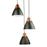 Artcraft Tote 3 Light Pendant, Black/Black