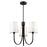 Artcraft Rhythm 3 Light Chandelier, Black/White - SC13333BK