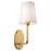 Artcraft Rhythm 1 Light Sconce, Brushed Gold/White - SC13337BG