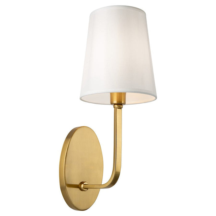 Artcraft Rhythm 1 Light Sconce, Brushed Gold/White - SC13337BG