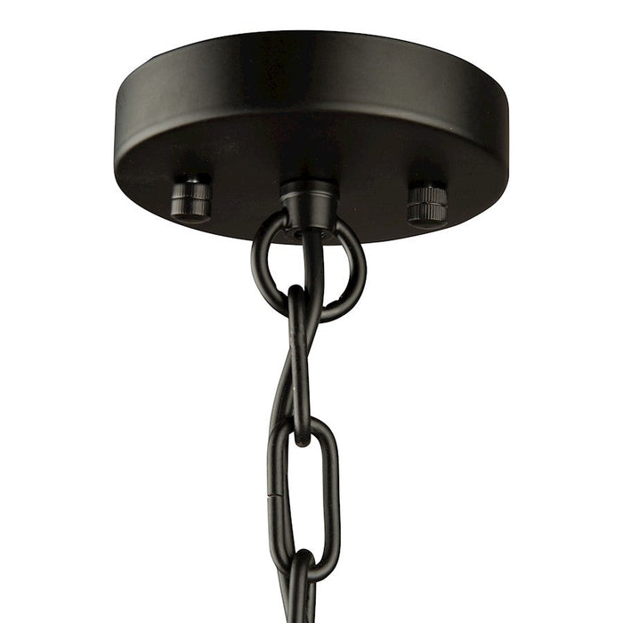 Artcraft Coco Chandelier, Black/Gold/White