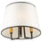 Artcraft Coco 3 Light Semi-Flush Mount, Black/Gold/White - SC13344BK