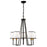 Artcraft Coco 5 Light Chandelier, Black/Gold/White - SC13345BK