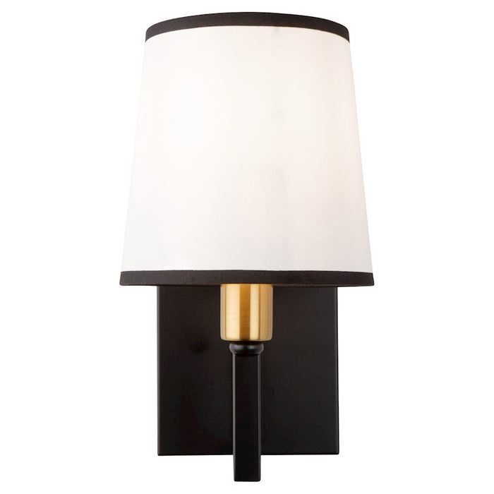 Artcraft Coco 1 Light Sconce, Black/Gold/White