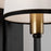 Artcraft Coco 1 Light Sconce, Black/Gold/White