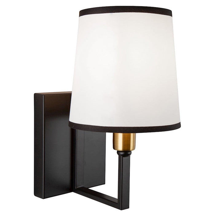 Artcraft Coco 1 Light Sconce, Black/Gold/White