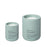 Blomus Fragra Candle Set Lg/Sm Pine Grey/Basil/Bergamot Scent - 33100