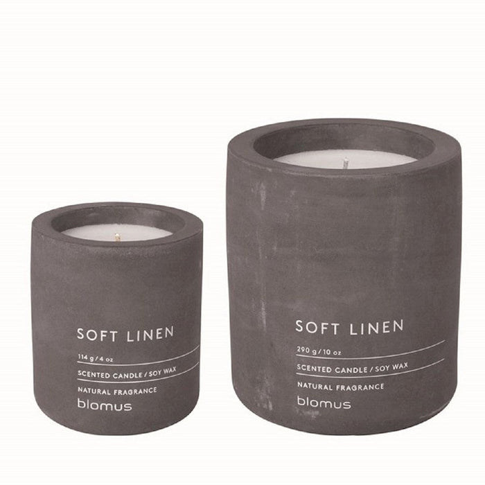 Blomus Fragra Candle Set Lg/Sm Magnet/Soft Linen Scent - 33106