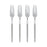 Blomus Maxime Cake Forks Mourning Dove, Set Of 4 - 64353