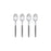 Blomus Maxime Espresso Spoon Sharkskin (Grey), Set Of 4 - 64356