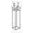 Blomus Nero Candle Holder Floor With 4 Sqr - 65572