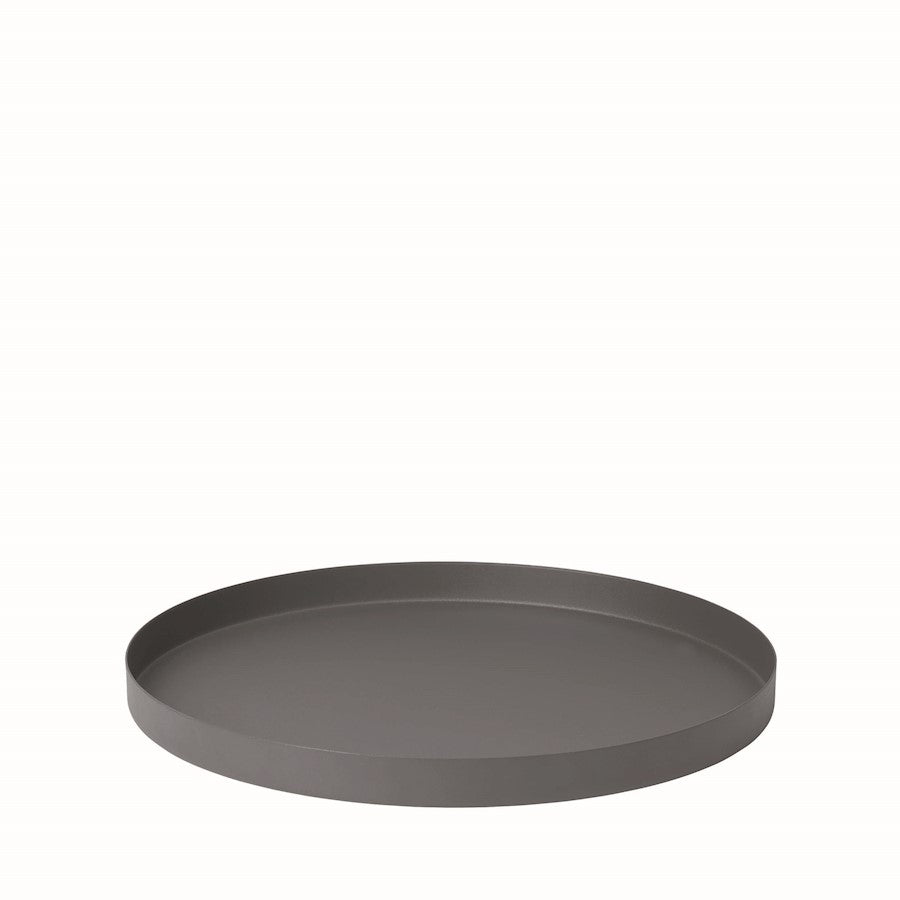 Blomus Reo Decorative Steel Tray Large, 14.2" Pewter - 66054