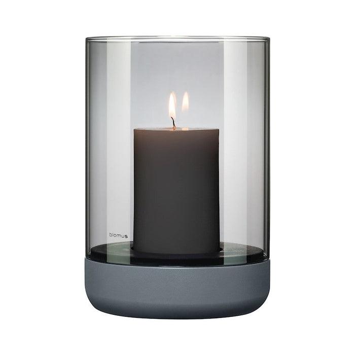 Blomus Calma Hurricane Lamp, Steel Grey