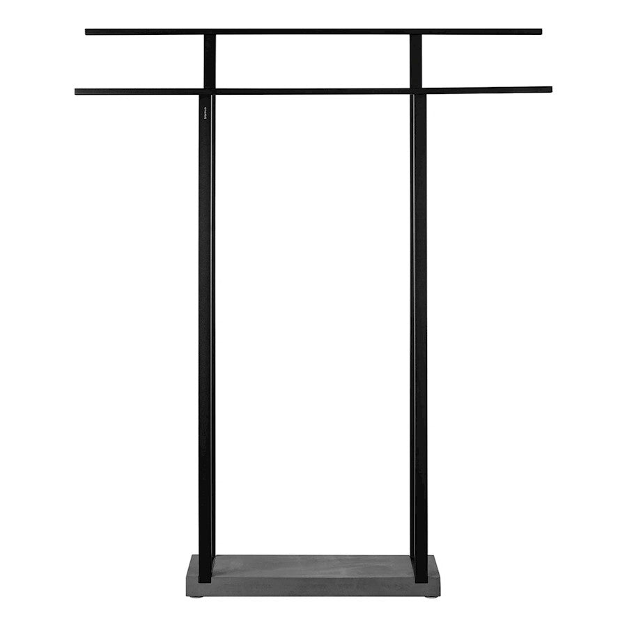 Blomus Menoto Free Standing Towel Rack, Wide Black - 66310