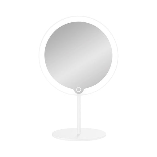 Blomus Modo LED Vanity Mirror, H 6.3"XB 7.9"XT 5.5", White - 66351