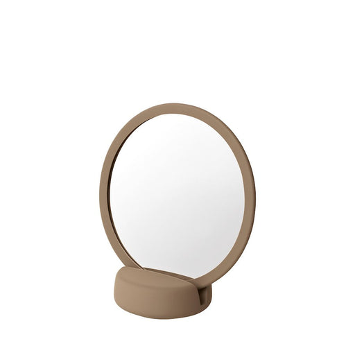 Blomus Sono Vanity Mirror 7.3"H X 6.7"X 3.5", Tan - 66376