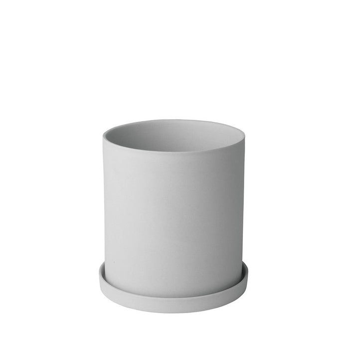 Blomus Nona Herb Pot 5.3"H X 4.9", Micro Chip (Light Grey) - 66518