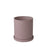 Blomus Nona Herb Pot 5.3"H X 4.9", Bark (Mauve) - 66519